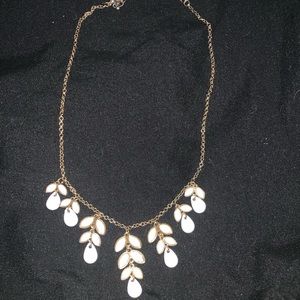 White statement necklace